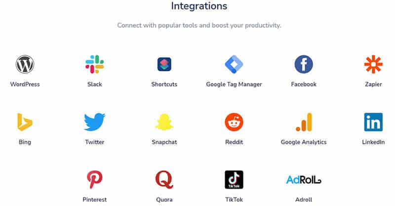 WayURL integrations